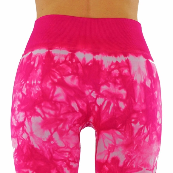 Capri leggings with marble design yoga pants - Picture 2 of 4